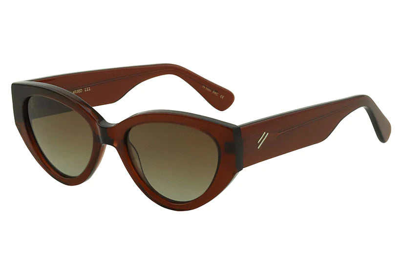 FRANKI Sunglasses - Crystal Brown/Brown Gradient Polarised