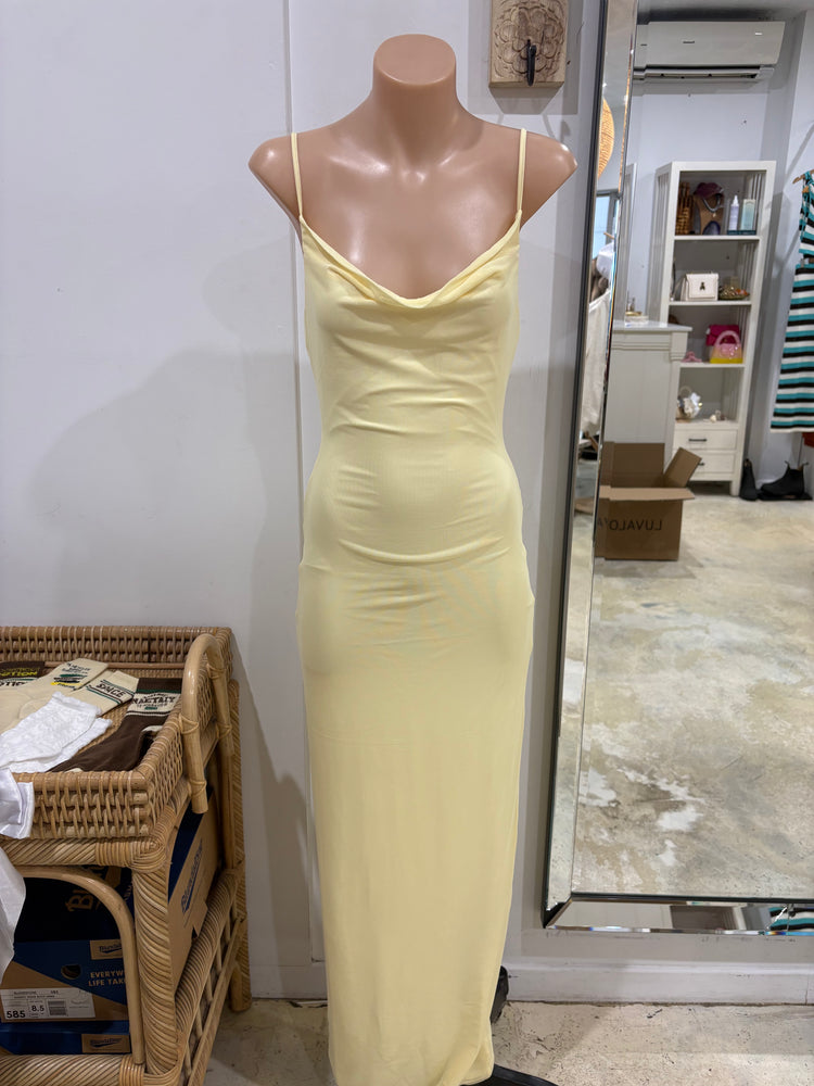 strapless open back dress Luvalot Maxi