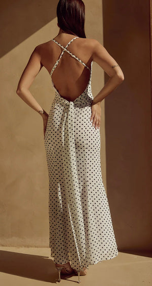 Dotty and Draped Maxi