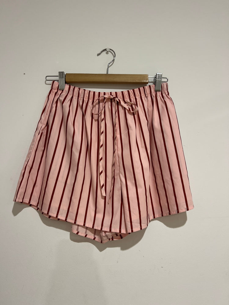 By Frankie- Shorts Pink & Red stripe
