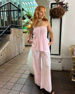 By Frankie Baby Pink Strapless Top