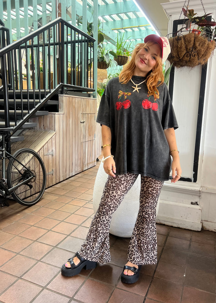 By Frankie Black Cherry T-Shirt Cotton