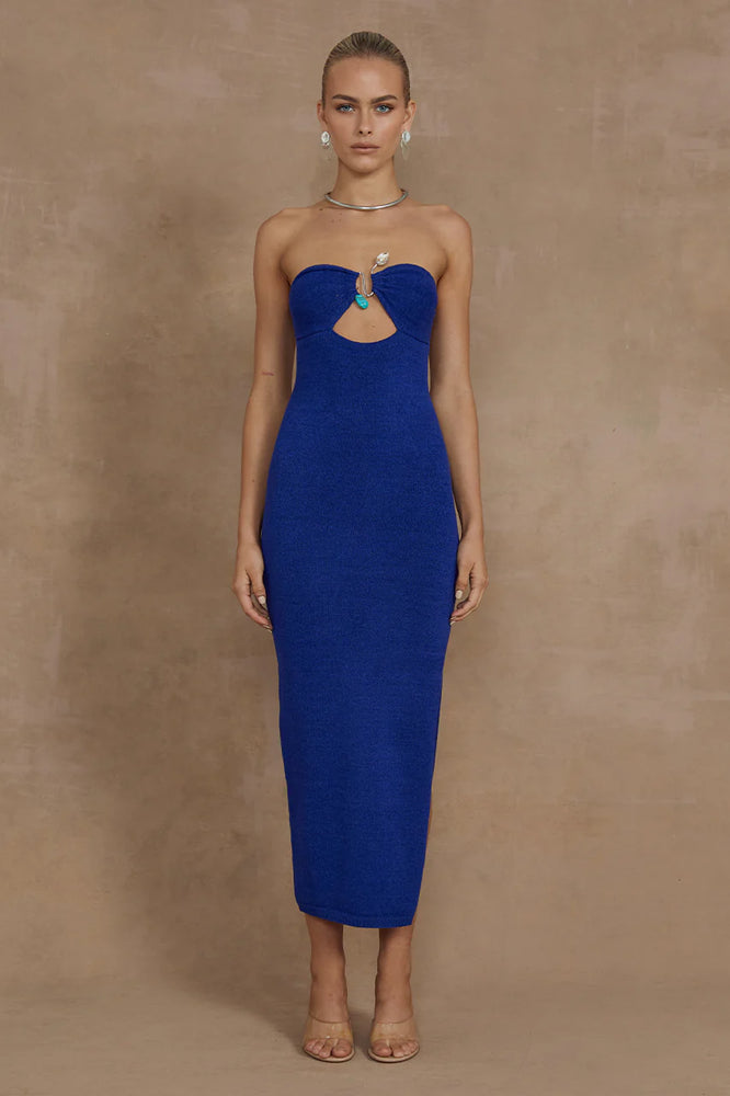 LUNA MIDI DRESS - ROYAL