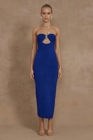 LUNA MIDI DRESS - ROYAL