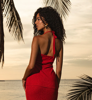 Cherry red Halter top