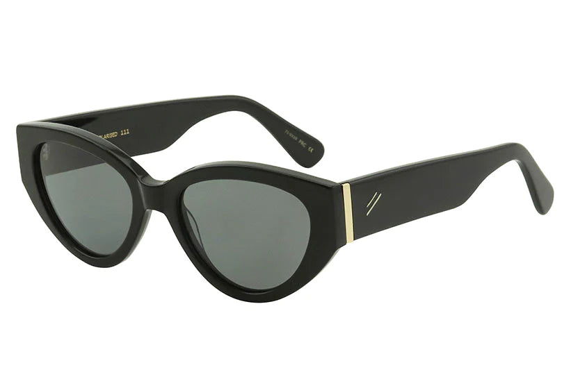 Franki Sunglasses - Shiny Black/Grey Polarised