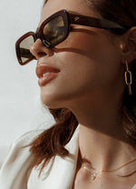 SANDY Sunglasses - Crystal Brown/Light Yellow Polarised