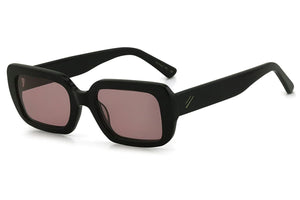 SANDY Sunglasses - Shiny Black/Light Rose Polarised