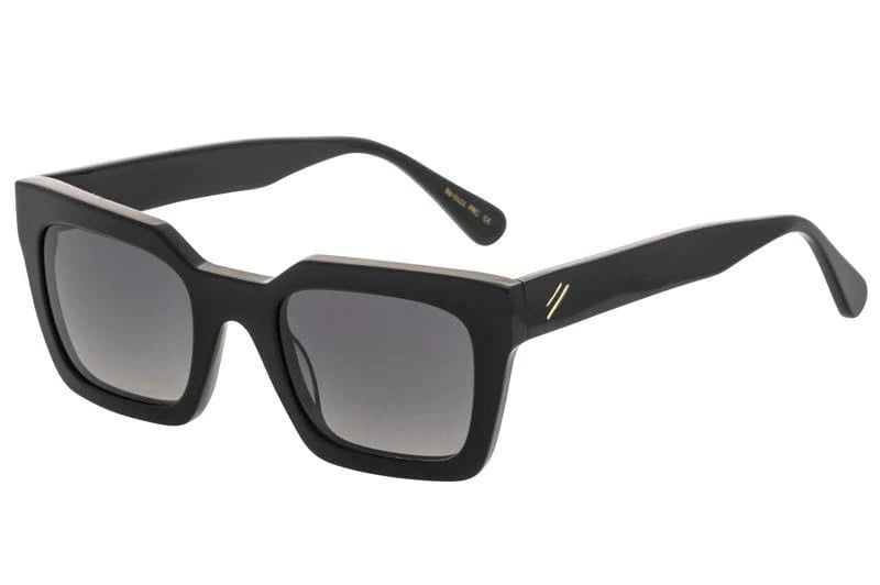 SOL Sunglasses - Shiny Black/Grey Gradient Polarised